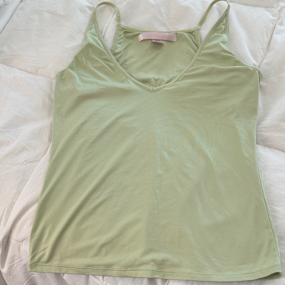 Victoria's Secret Light Green V Neck Camisole XS